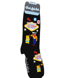 Good Luck Socks Crew Men Women Lucky Dice Las Vegas Graphic Novelty NWT